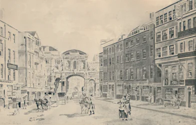 West van Temple Bar, 1772, 1920