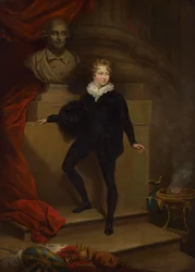 Meester Betty als Hamlet, voor een Buste van Shakespeare