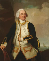 Portret van admiraal Samuel Graves