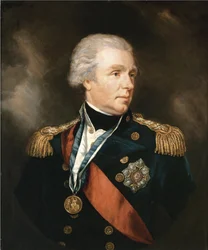 Portret van admiraal William Waldegrave