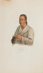 KE-WA-DIN of de noordenwind; een Chippeway opperhoofd, uit de Aboriginal Portfolio
