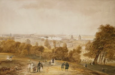Een Uitzicht op Londen vanaf Greenwich