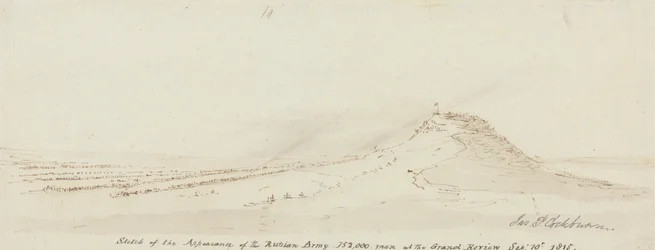 Schets van het Uiterlijk van het Russische Leger, 152.000 Mannen bij de Grote Parade, 10 september 1815