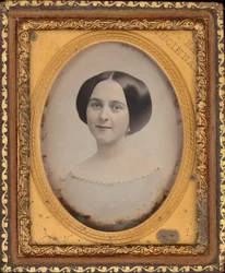 Portret van een vrouw,c. 1850 (foto)