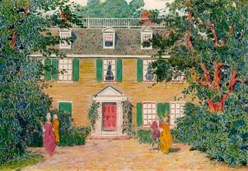 Het Quincy House, New England, VS, 18e eeuw