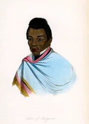 Inboorling van Madagaskar, ca. 1850.