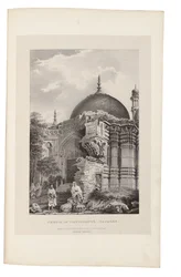 Tempel van Vishweshwur, Benares 1831-33 (litho)