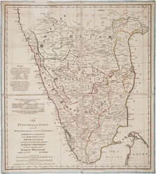 Het Schiereiland van India van de Kistnah Rivier tot Kaap Comorin