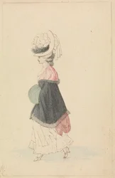 Een Modebewuste Vrouw in Wandelkleding