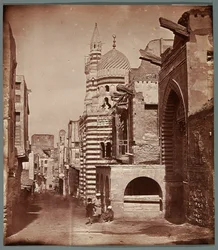 Egypte. Caïro. Moskee van de mamlukse emir Ajtmisz Al-Badżasi (1383/1384)