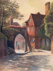 Kasteelpoort en Museum, Guildford, 1911