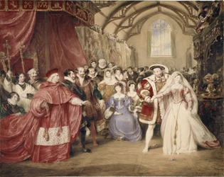 Het banket van Hendrik VIII in York Place