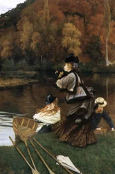 James Tissot - Herfst op de Theems