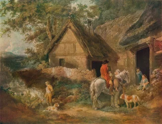 Een jongen bezig met het verbranden van onkruid, 1799
