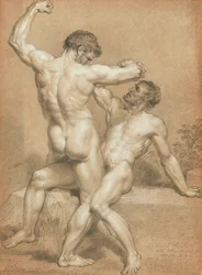Figurenstudie - de Worstelaars