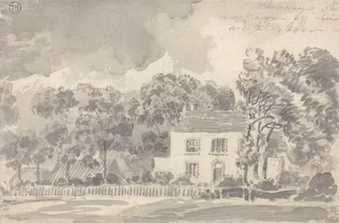 Huis tussen de bomen