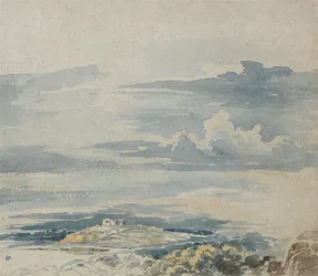 Landschap met een Kasteel op een Heuvel