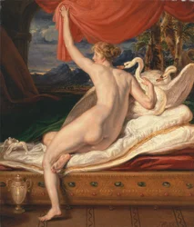 Venus die opstaat uit haar sofa