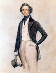 Portret van Felix Mendelssohn Bartholdy