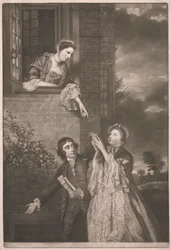 Charles James Fox, met Lady Sarah Lenox en Lady Susan Strangways