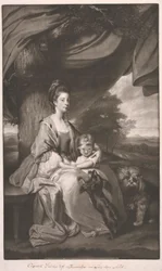 Hertogin van Buccleuch met haar dochter, Lady Mary Scott