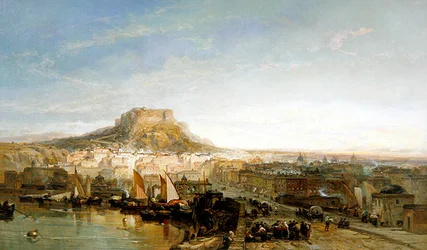 Uitzicht op Cartagena, oostkust van Spanje