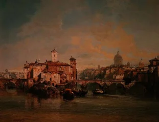 Uitzicht op de Tiber