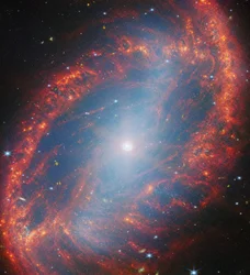 Een lokale sterrenstelsel (NGC 2566) van dichtbij bekeken