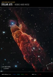 Herbig-Haro 49/50 (NIRCam- en MIRI Compass-opname)
