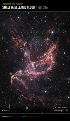 Protoplanetaire schijven in NGC 346 (NIRCam Compass-opname)