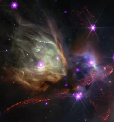 Rho Ophiuchi Composite (Chandra/Webb composiet)