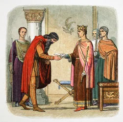 Hendrik II van Engeland machtigt Dermot MacMorrough om troepen te werven, 1170
