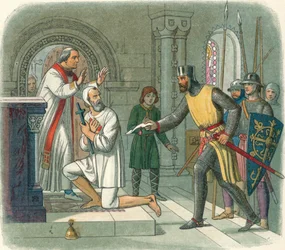 Hubert uit het heiligdom gehaald bij Boisars, 1232 1864