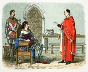 Sir William Gascoigne weigert een prelaat of edelman te veroordelen, 1405, 1864