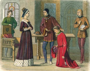 De graaf van Warwick geeft zich over aan koningin Margaret, 1470, 1864