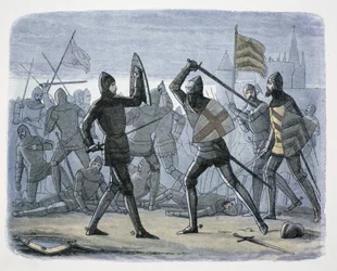 Het beleg van Calais, Frankrijk, 1346-1347, 1864