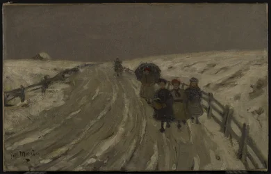 Terug van school, ca. 1901