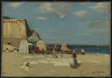 Het strand, Saint-Malo, ca. 1900