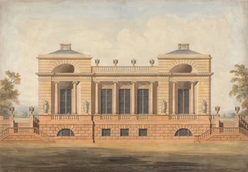 Ontwerp voor een niet-geïdentificeerd landhuis