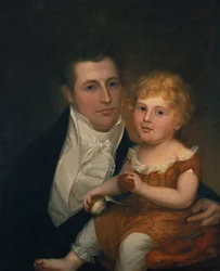 Portret van Dr. Samuel Simes en zijn dochter, Mary Jane