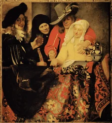 Bij de koopster