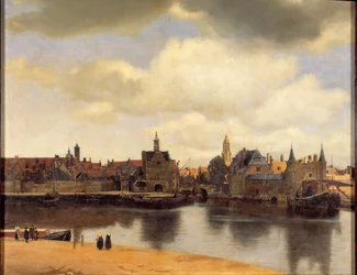 Zicht op de stad Delft