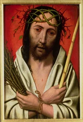 Christus met doornen gekroond (olieverf op eik)