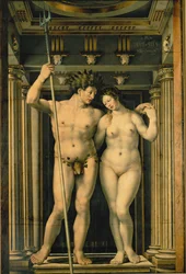 Neptunus en Amphitrite (olieverf op doek)