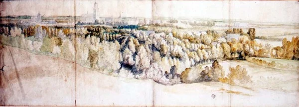 Uitzicht op Arnhem vanuit het oosten