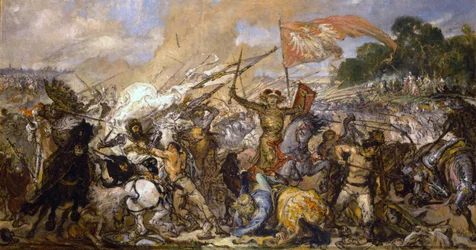 De Slag bij Grunwald schets