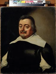 Portret van een man met harnas