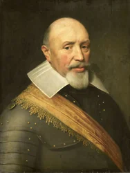 Portret van een officier, ca. 1610-1620 (olieverf op paneel)
