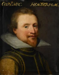 Portret van Sir Robert Henderson van Tunnegask, kolonel van de Schotse Garde