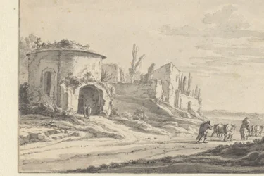 Gezicht op S. Teodoro in Rome